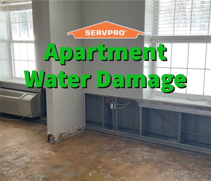 Apartment water damage in a Alpharetta apartment complex